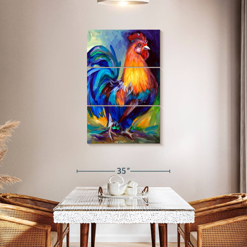 Brampt Rooster One, 45" H x 28" W