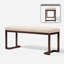 Banc rembourré en tissu bouclé Contemporary Minimalist-835358397