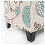 Banc de rangement avec repose-pieds Floral