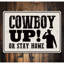 Enseigne de cow-boy en aluminium-58622279