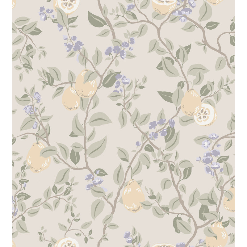 Rouleau de papier peint L 33 pi x l 20,8 po Kvitten, Lilas