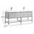 71.7'' Double Bathroom Vanity with Stone Top-1995835554