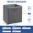 6-Pack 11 Inch Fabric Storage Bins with Faux Leather Handles, Foldable Cube Organizer Baskets for Shelves, Closet and Cube Storage, Gray-1189259791