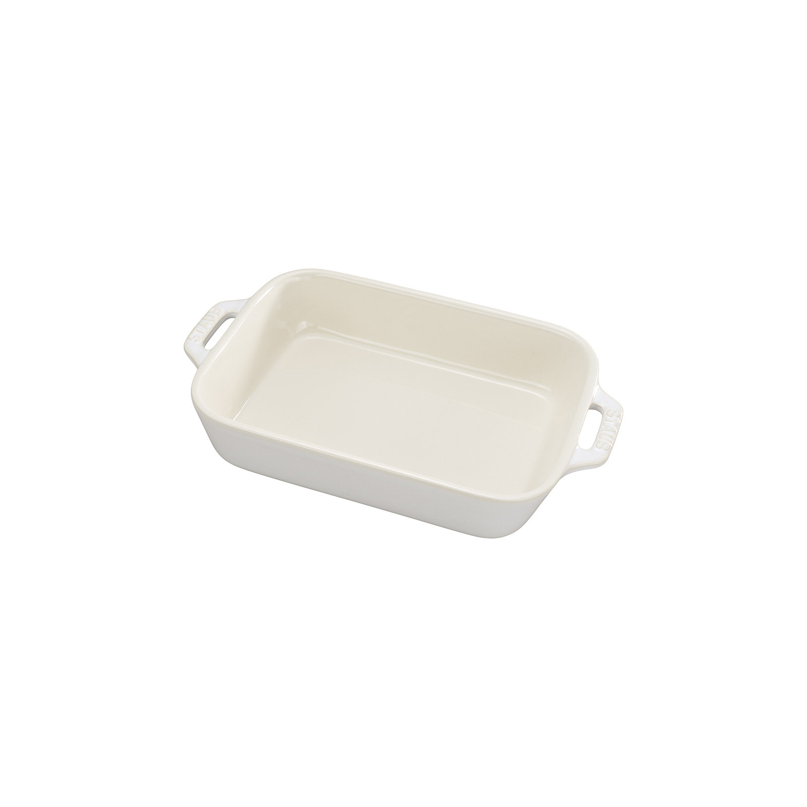 Staub Ceramic 6-inch Rectangular Baking Dish, Rustic Ivory