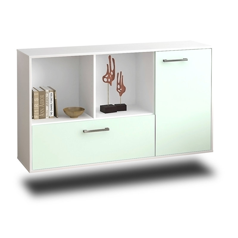 Palmdale Unfinished TV Stand for TVs up to 70", Mint/White