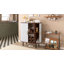 Bar 28 "cannelé avec portes tambour et rangement pour le vin-64800825