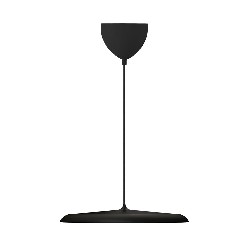 1 - Light Pendant, 6cm H x 40cm W x 40cm D, Black, 0.95 W
