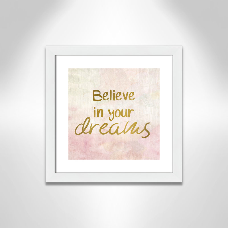 Rêves de licorne 2, H 16 po x l 16 po x P 0,63 po, Cadre blanc