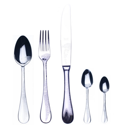 Caccia Flatware Set with Moka Spoons - 30 Pieces - Stainless Steel