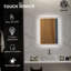 Miroir de salle de bain à intensité variable avec lumières DEL, 3 couleurs et fonction mémoire-601713094