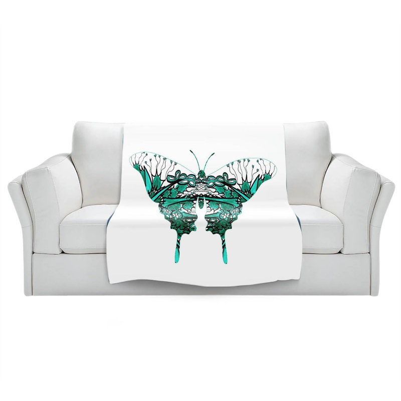  Jeté papillon Kaléidoscope, l 68 po x L 80 po
