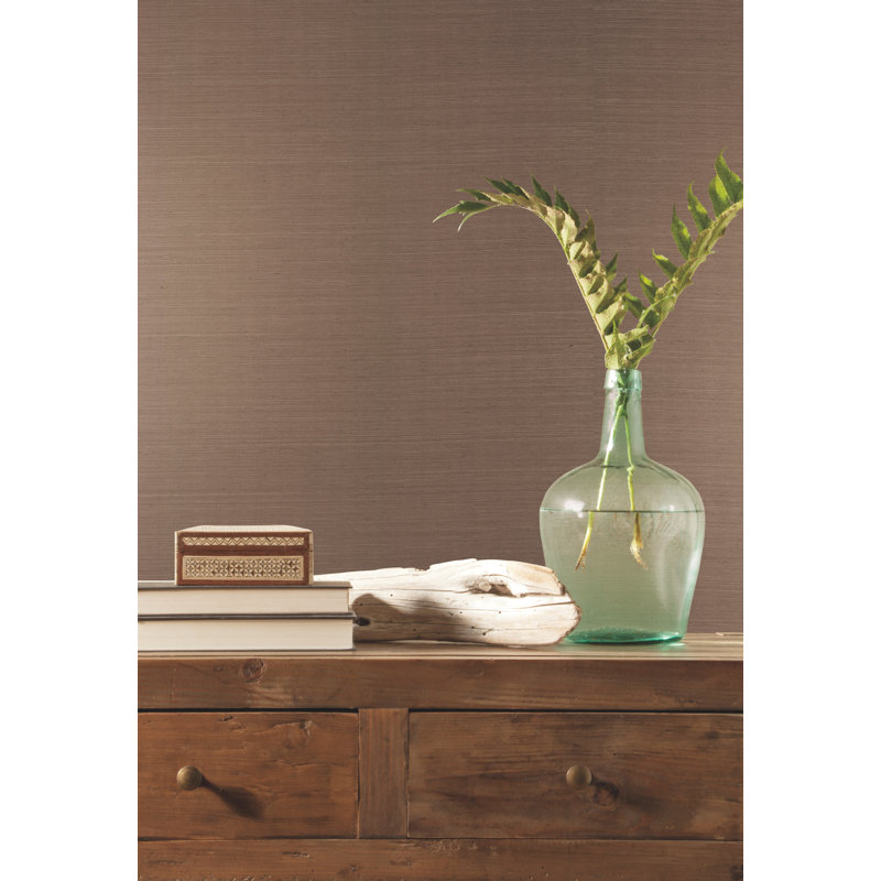 Grey & Black Grass Wallpaper, Brun