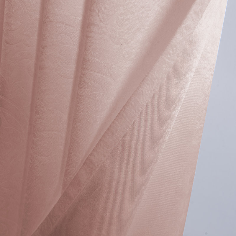 Panneau de rideau simple occultant en polyester avec œillets, Rougir