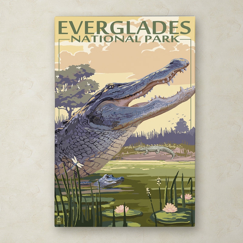 Publicité rétro sur toile Kadey «Travel Poster 102», H 47 po x l 30 po x P 2 po