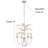Aweys 4-Light Brushed White Modern Coastal Mini Chandelier