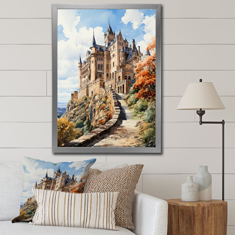 Château de Hohenzollern, Ealsworth, Allemagne, Cadre photo argenté, H 32 po x l 24 po x P 1 po