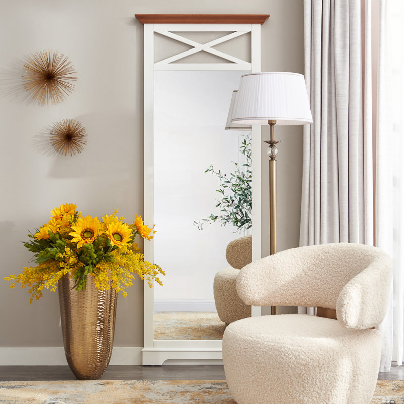 Metal Floor Vase, 60cm H x 35cm W x 35cm D