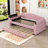 Wood Upholstered Daybed with Integrated Bluetooth Audio System, Storage Armrests and Trundle-925645989-925645986