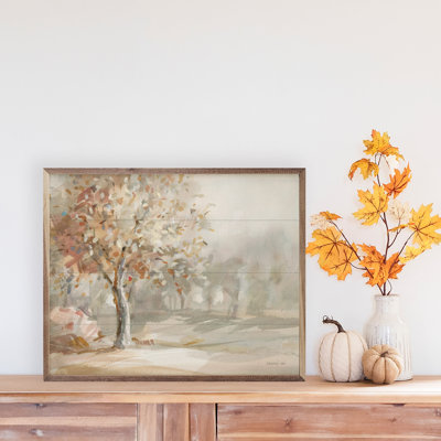 Golden Day par Danhui Nai - Cadre photo unique, impression sur bois