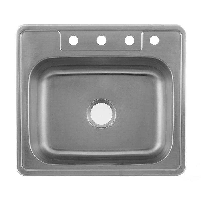 Évier de cuisine encastré L 25 po x l 22 po