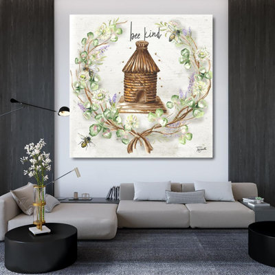«August Bee and Clover Wreath III» par August Grove®