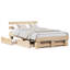 Bed Frame with Headboard Solid Pine Wood-1608597480-1608597481
