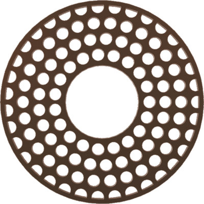 Médaillon de plafond en PVC de qualité architecturale 16 po x 5 3/4 po x P 3/4 po