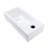 Wall Mounted Ceramic Bathroom Sink - 14.66X7.09 Inch, White, Stain , Rectangular, Faucet Hole Offered Inch Mount, Available