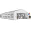 Abri d'auto extérieur pour tente de mariage 20 x 40 pi avec abri d'extérieur imperméable pour fêtes, blanc