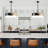 5-Lights Dimmable Farmhouse Drum Chandelier