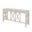 Console en placage d'acacia 60 po avec 4 tiroirs, table d'entrée en X avec rangement ouvert au bas, pieds en acacia massif-820881821