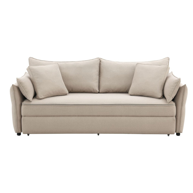 Lit gigogne en tissu avec rangement Irina