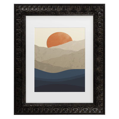 «Jay Stanley Mountains 1», art encadré mat