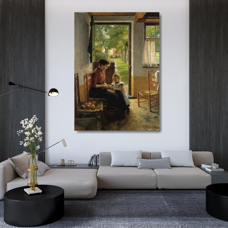 «Mother's Little Helper» par Henrik Nordenberg - Art mural sur toile tendue avec châssis, H 48 po x l 33 po