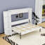 Lit plateforme escamotable 3 tiroirs avec armoires latérales-132693140-132693141