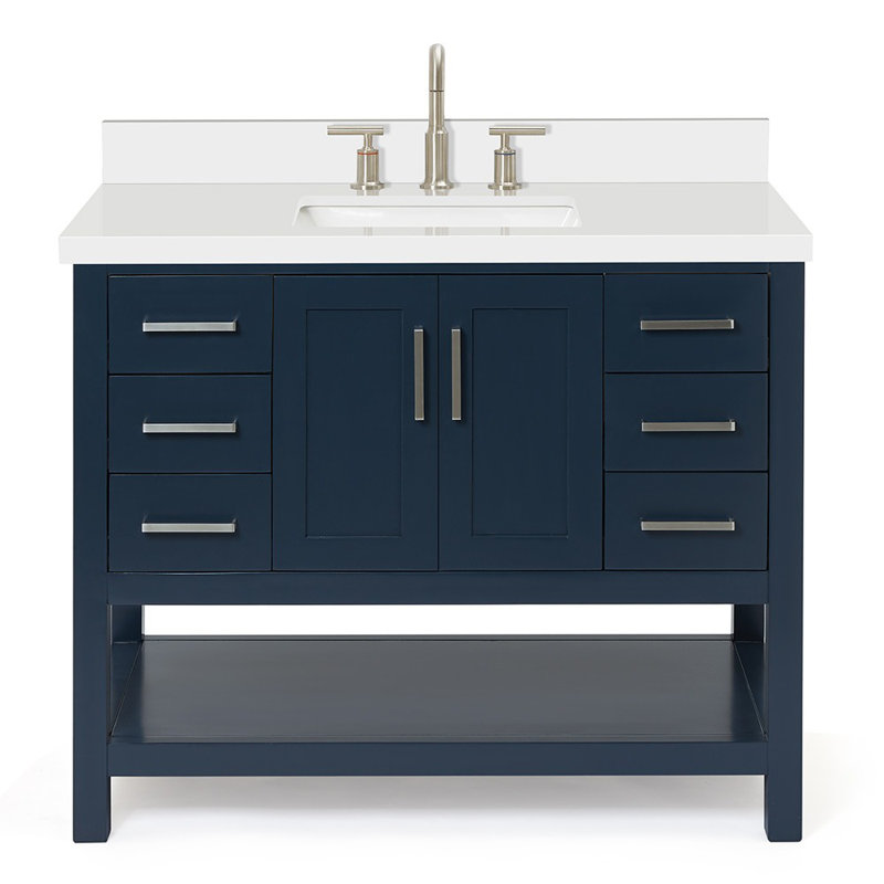 Magnolia Bath Vanity Oval Basin S043SWQ, Midnight Blue, Oval