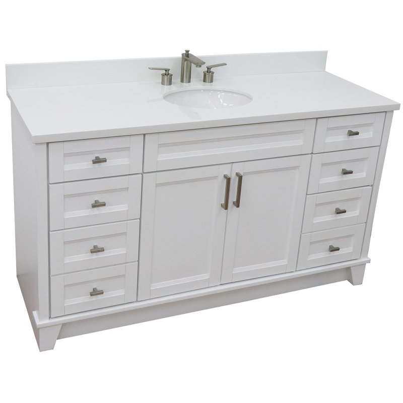 Ensemble de meuble-lavabo simple 61 po Abdirahmaan