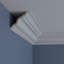 Moulure traditionnelle Endurathane Dublin, H 3 7/8 po x P 3 7/8 po x F 5 1/2 po x L 94 1/2 po, apprêtée en usine