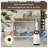 Litter Box Enclosure, Cat Litter Box Furniture with Hidden Plug, 2 Doors,Indoor Cat Washroom Storage Bench Side Table Cat House-1208230829