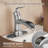Single-Hole Single-handle Bathroom Faucet with Drain Assembly-72868747