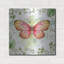  «Butterfly Botanical Garden D1» par Jean Plout, art mural en métal, 24 po x 24 po-691608476