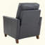 Fauteuil inclinable moderne en similicuir bleu minuit