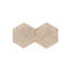 Marbre ondulé naturel texturé 3D Hexagon FS pour mur, 1 boîte de 12 pièces