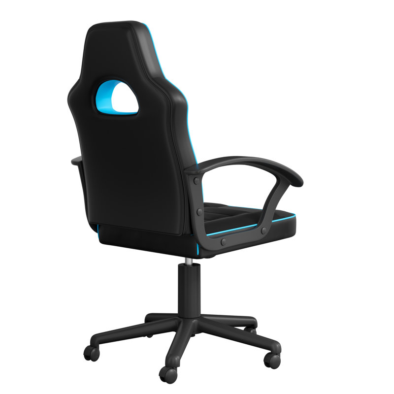 BraZen Valor Mid Back PC Gaming Chair, Black/Blue