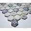 1.5" x 1.5" Glass Honeycomb Mosaic Tile