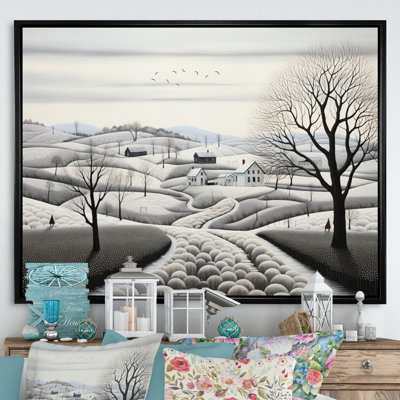 Maryly " Winter Farm Monochrome Harvest III "