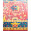 Tapis noué à la main One-af-a-Kind bleu / rose / jaune 7 pi 10 po x 9 pi 10 po