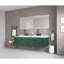 Miroir de salle de bain 96 po x 36 po à DEL avec façade et rétroéclairage, miroir de meuble-lavabo mural, anti-buée, mémoire, 3 couleurs, réglable en continu-1183158616