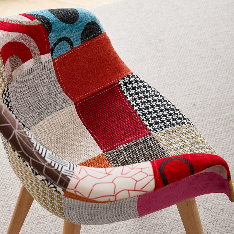 Oakes 39cm H Upholstered Armchair, Red