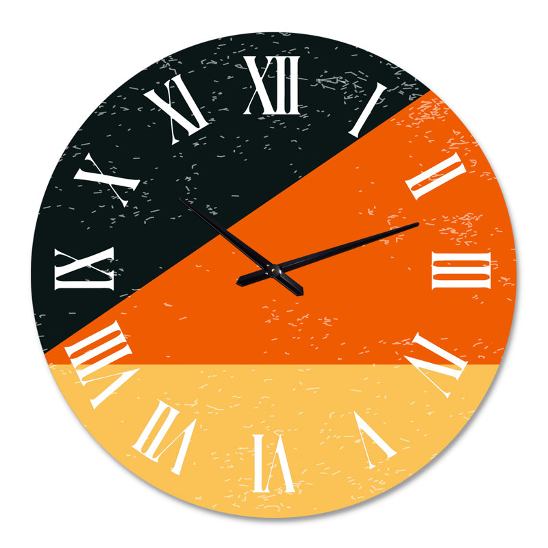 Minimal Compostions géométriques de formes élémentaires IV - Horloge murale moderne, Grand